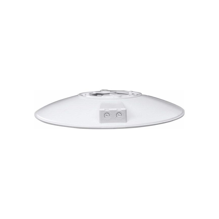 Εξωτερικό φωτιστικό οροφής LED με αισθητήρα VISTA, LED/15W/230V, Ø 26 cm, IP54, λευκό