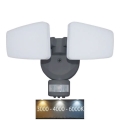 Εξωτερικός προβολέας LED με αισθητήρα LED/24W/230V 3000/4000/6000K IP54 ανθρακί