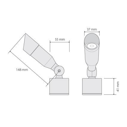 Εξωτερικός φωτισμός LED  OKO 1xLED/1W/350mA IP54