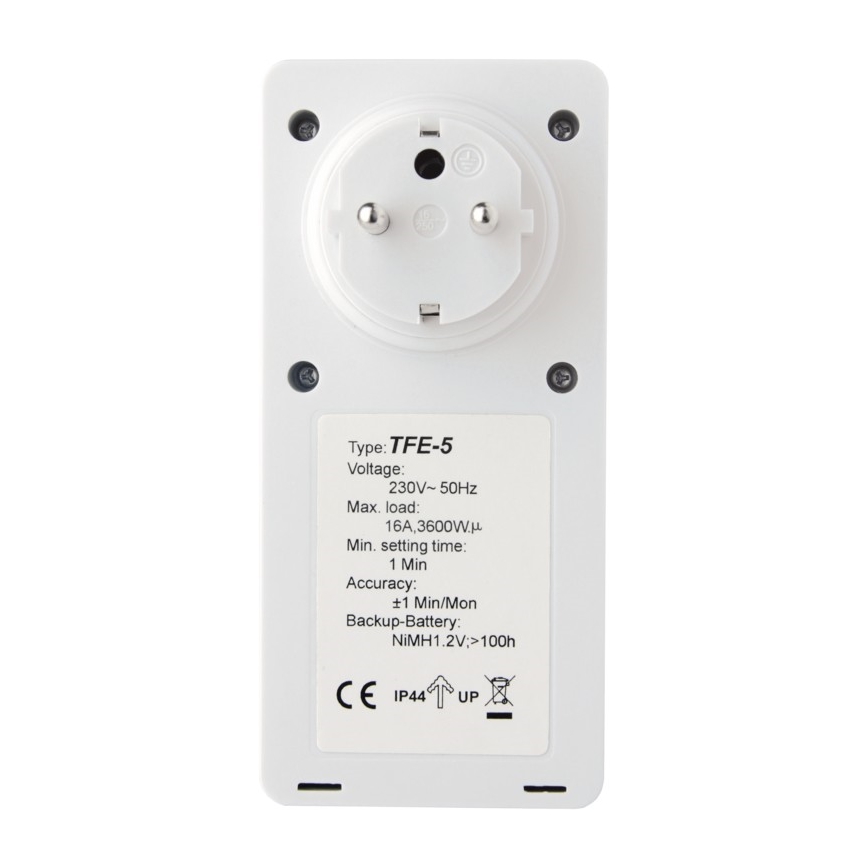 Εξωτερικός ψηφιακός χρονοδιακόπτης 230V/16A IP44