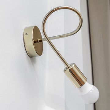 Επιτοίχιο φωτιστικό OXFORD 1xE27/15W/230V χρυσό