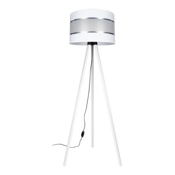 Επιδαπέδιο φωτιστικό CORAL 1xE27/60W/230V λευκό/ματ χρώμιο
