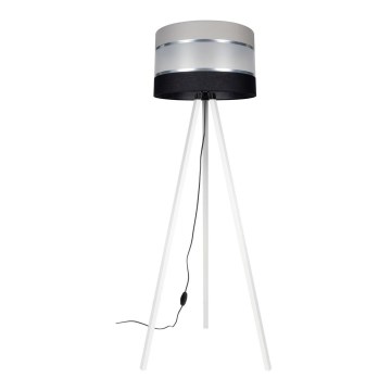 Επιδαπέδιο φωτιστικό CORAL 1xE27/60W/230V λευκό/μαύρο/γκρι/ματ χρώμιο