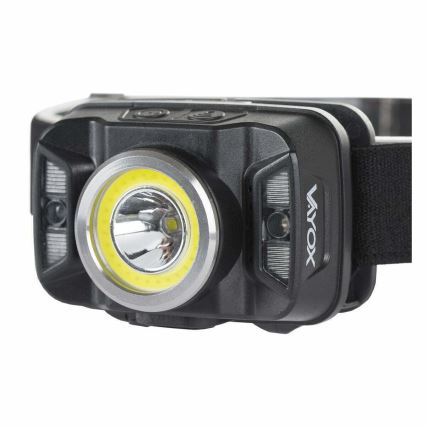 LED Dimming επαναφορτιζόμενο φακός κεφαλής με αισθητήρα και κόκκινο φωστικό LED/15W/5V IP66 430 γυαλιστερό 1800 mAh