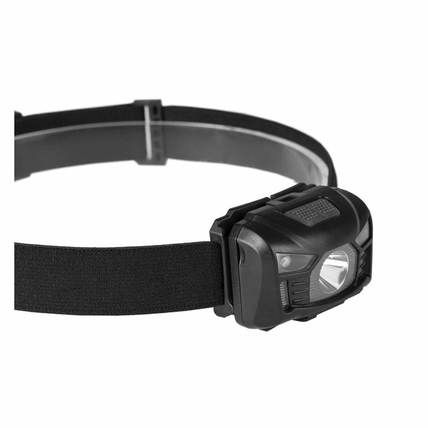 LED Dimming επαναφορτιζόμενο φακός κεφαλής με αισθητήρα και κόκκινο φωστικό LED/3W/5V IP66 100 γυαλιστερό 1200 mAh