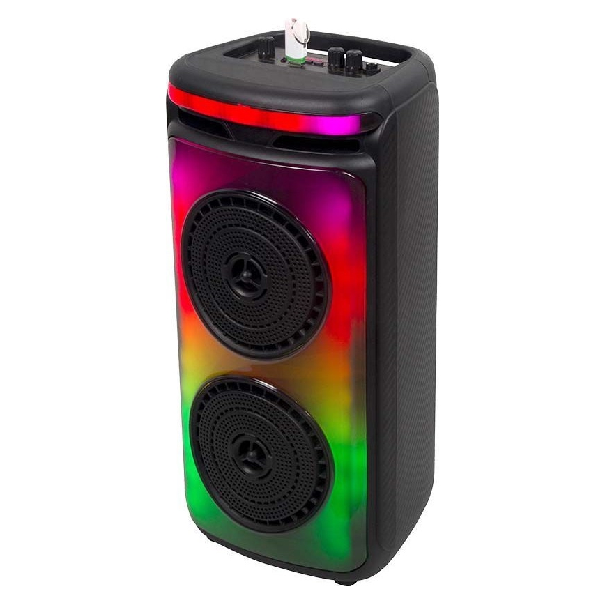 Επαναφορτιζόμενο ηχείο LED RGB με μικρόφωνο 400W/2400 mAh + τηλεχειριστήριο