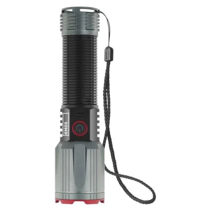 Επαναφορτιζόμενος μεταλλικός φακός LED LED/5V 3000 λάμψη 5000 mAh IP43