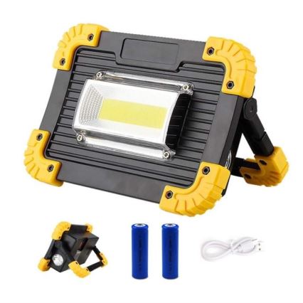 Επαναφορτιζόμενος προβολέας LED LED/10W/4000 mAh 3xAA