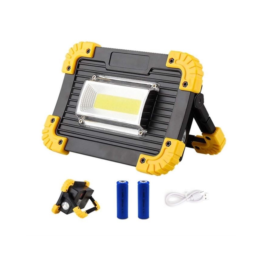 Επαναφορτιζόμενος προβολέας LED LED/10W/4000 mAh 3xAA