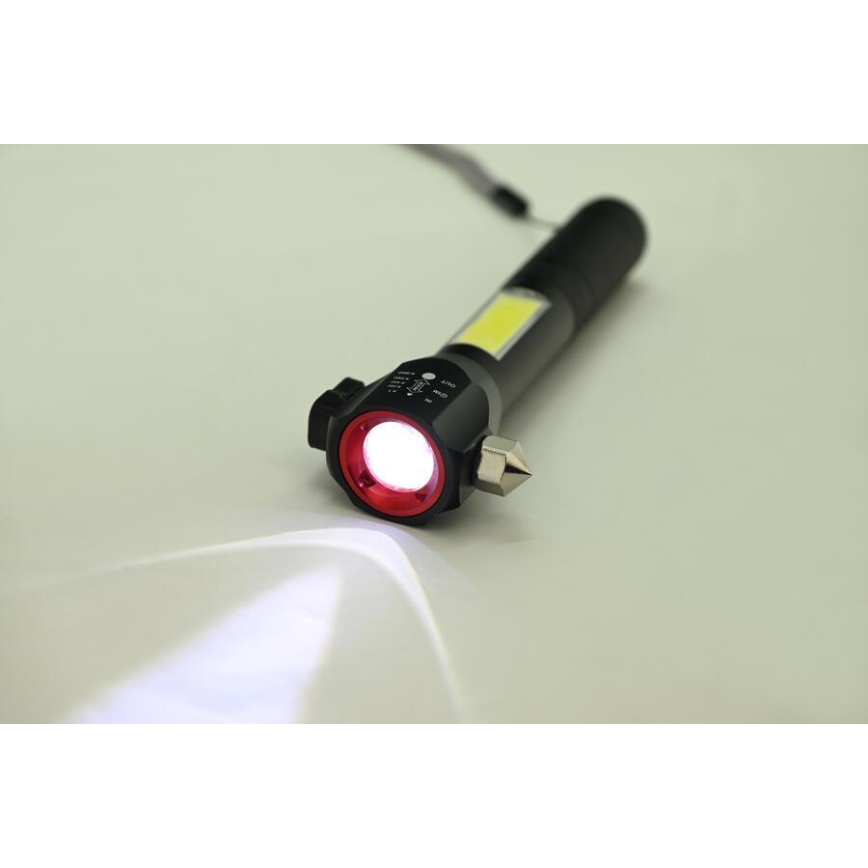 Επαναφορτιζόμενος φακός LED/3W/5V 200 lm 1200 mAh