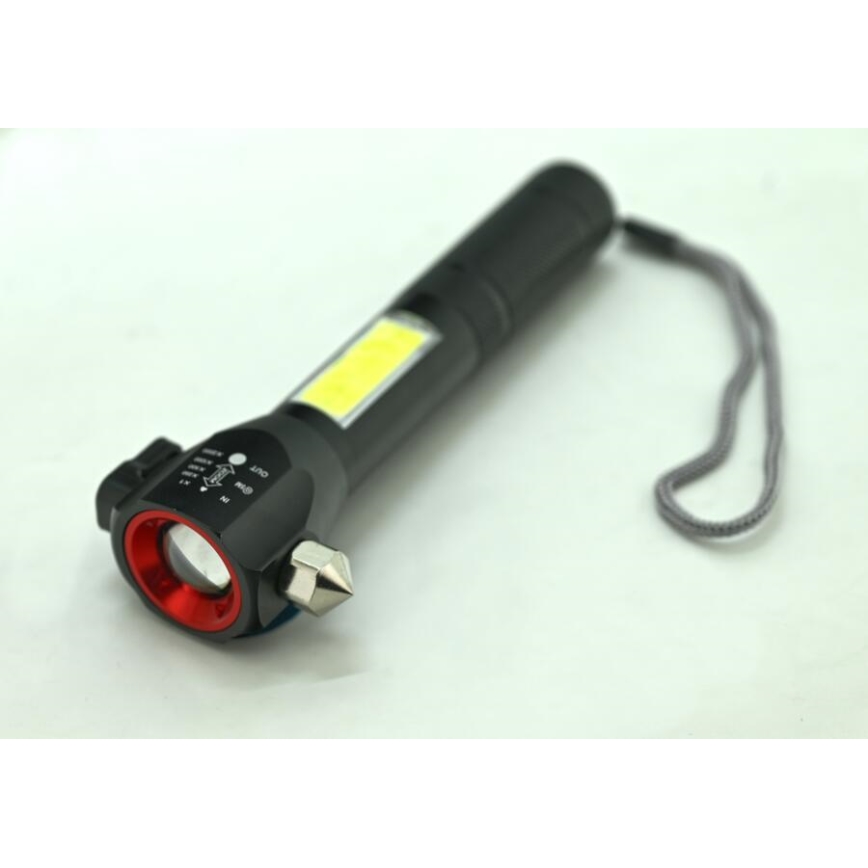 Επαναφορτιζόμενος φακός LED/3W/5V 200 lm 1200 mAh