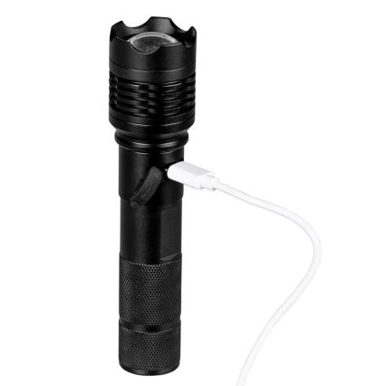 Επαναφορτιζόμενος φακός LED LED/10W/5V IPX4 800 γυαλιστερό 1200 mAh