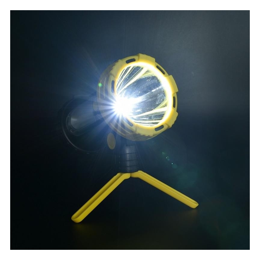 Επαναφορτιζόμενος φακός LED LED/5W/4000mAh + LED/3W