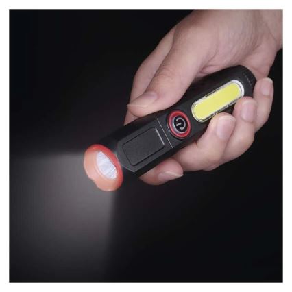 Επαναφορτιζόμενος φακός LED LED/USB/3,7V 120 lm 400 mAh