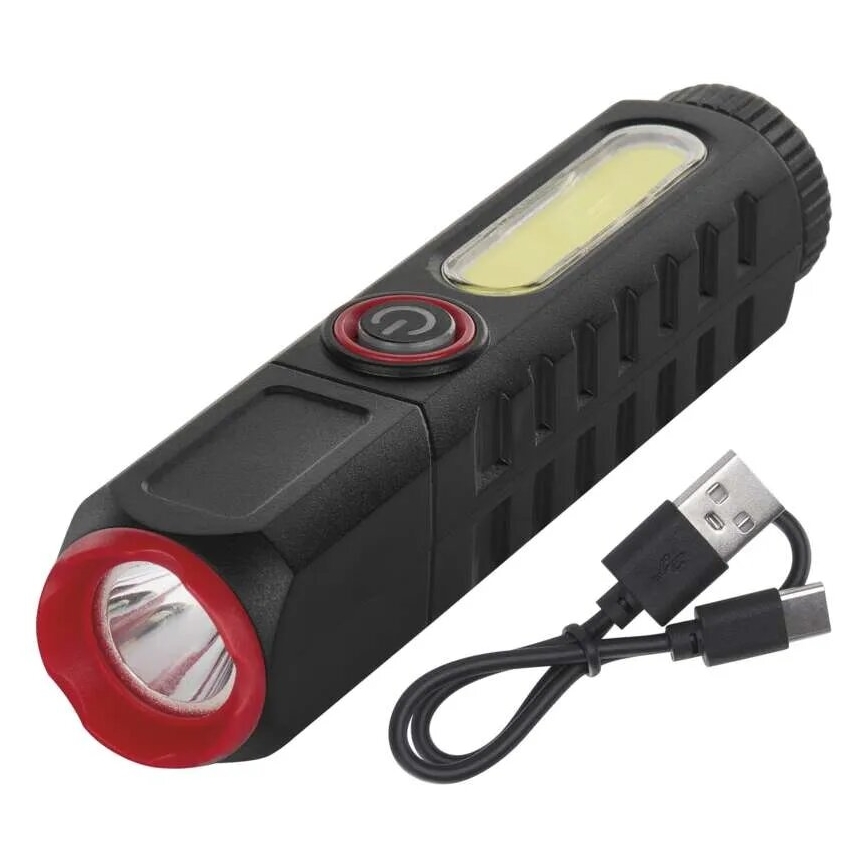 Επαναφορτιζόμενος φακός LED LED/USB/3,7V 120 lm 400 mAh