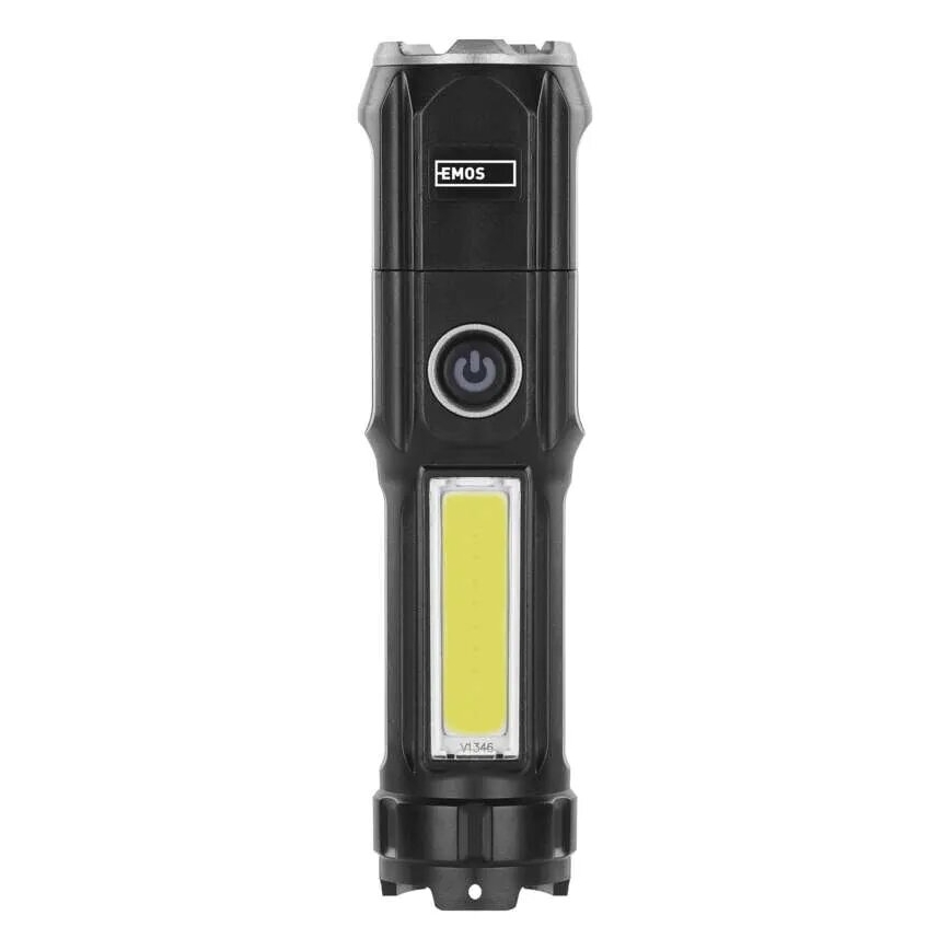 Επαναφορτιζόμενος φακός LED LED/USB/3,7V IP44 150 lm 1200mAh