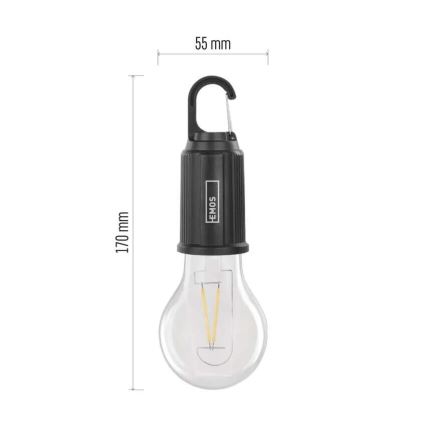 Επαναφορτιζόμενος φακός LED LED/USB IP44 90 lm 400mAh