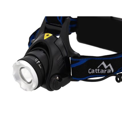 Επαναφορτιζόμενος φακός κεφαλής LED LED/6W/7,4V 5600 mAh IP44 μαύρο/μπλε