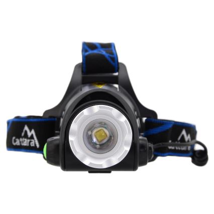 Επαναφορτιζόμενος φακός κεφαλής LED LED/6W/7,4V 5600 mAh IP44 μαύρο/μπλε