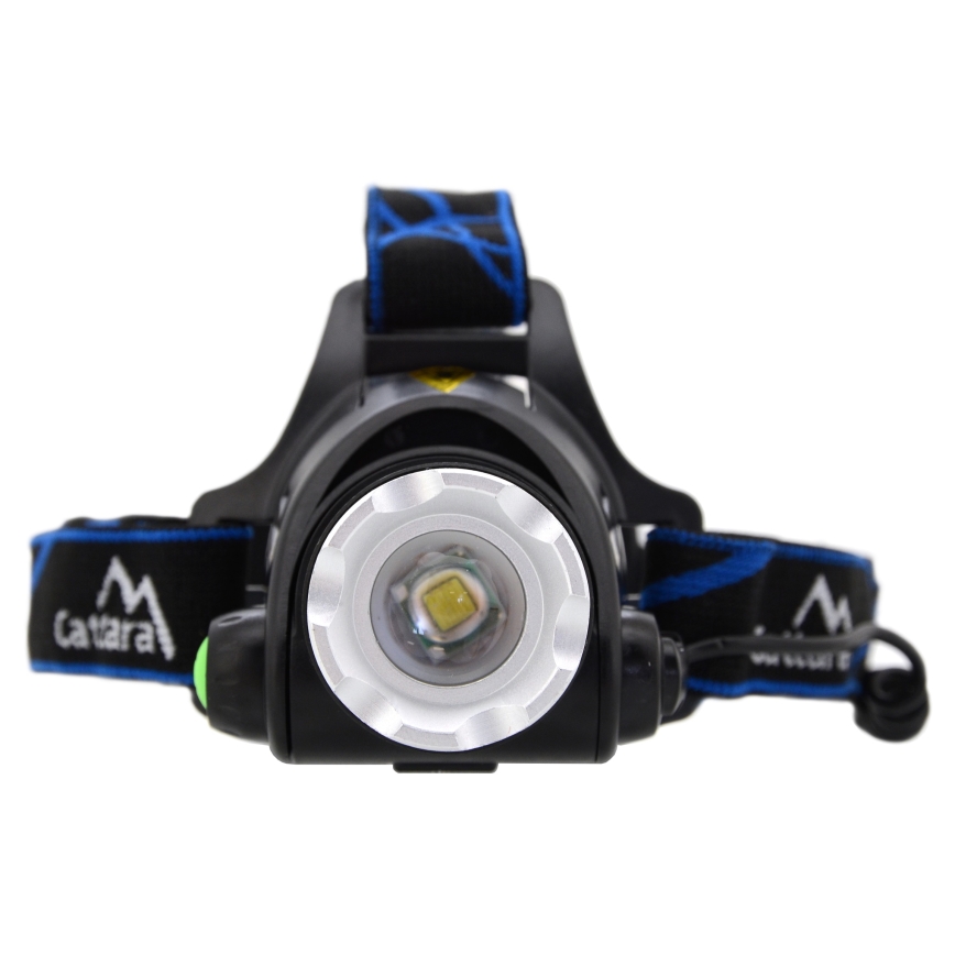 Επαναφορτιζόμενος φακός κεφαλής LED LED/6W/7,4V 5600 mAh IP44 μαύρο/μπλε