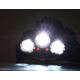 Επαναφορτιζόμενος φακός κεφαλής LED με κόκκινο φως LED/16W/7,4V IP44 μαύρο/μπλε