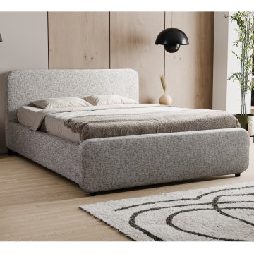 Επενδεδυμένο κρεβάτι χωρίς στρώμα LAJLA 160x200 cm μπεζ