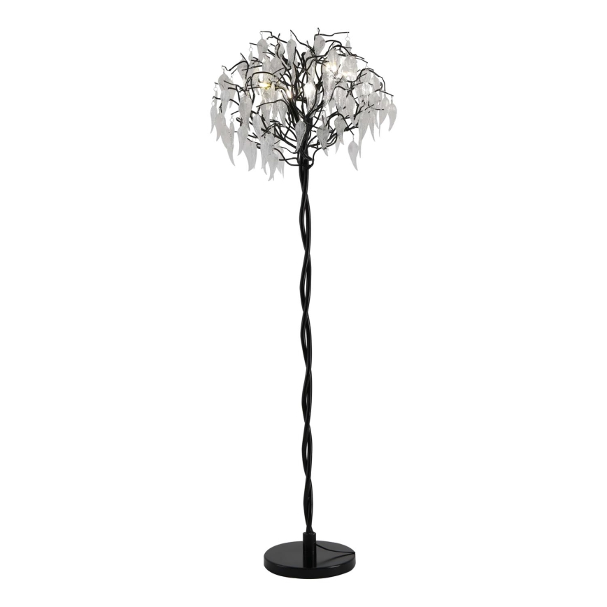 Επιδαπέδια κρυστάλλινη λάμπα 5xG9/40W/230V μαύρο