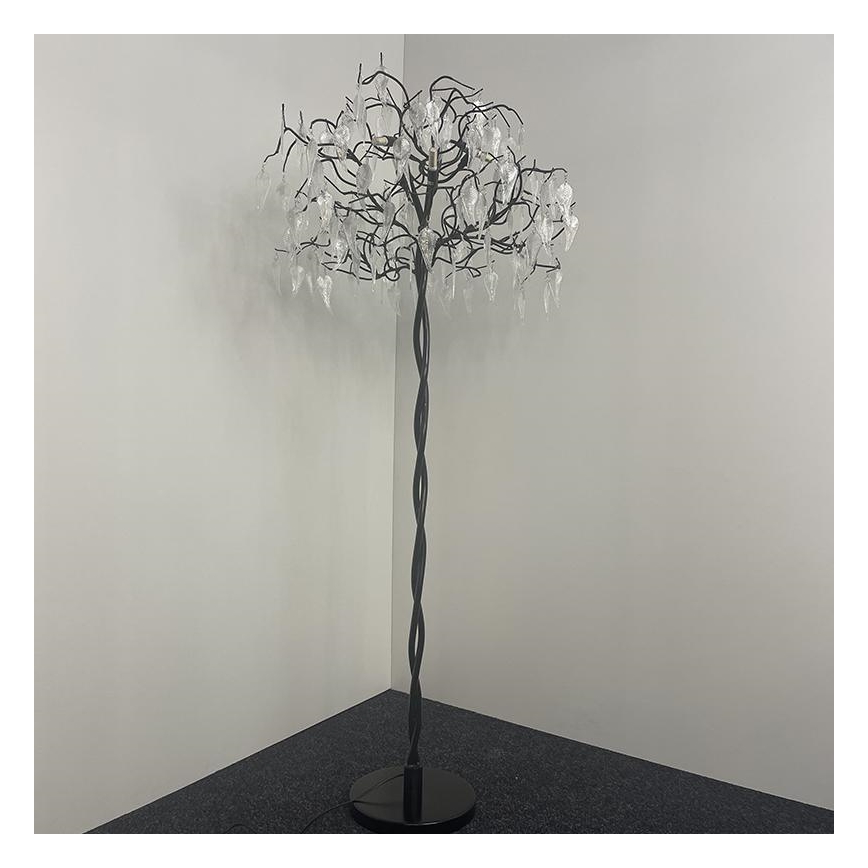 Επιδαπέδια κρυστάλλινη λάμπα 5xG9/40W/230V μαύρο