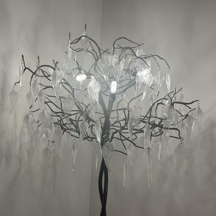 Επιδαπέδια κρυστάλλινη λάμπα 5xG9/40W/230V μαύρο
