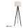 Επιδαπέδια λάμπα ALBA 1xE27/15W/230V κρεμ/πεύκο