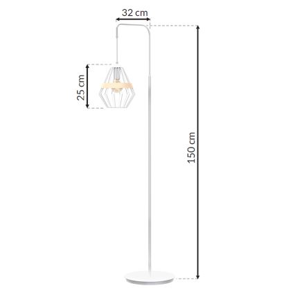 Επιδαπέδια λάμπα CLIF 1xE27/60W/230V