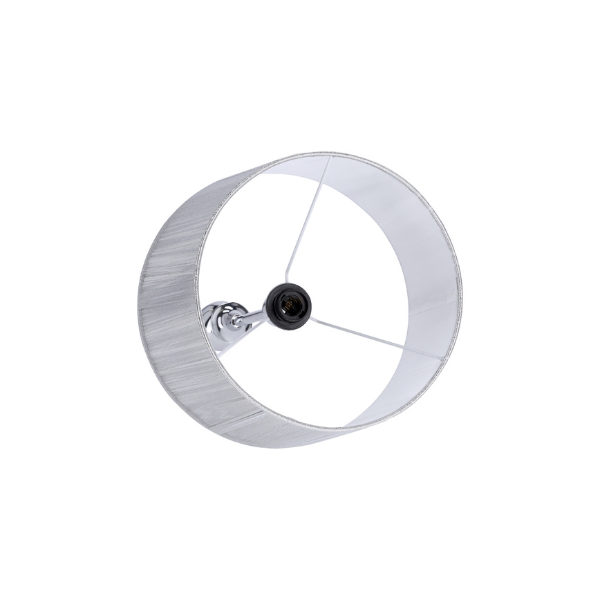 Επιδαπέδια λάμπα GILLENIA 1xE27/60W/230V ασήμι