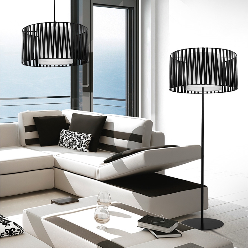 Επιδαπέδια λάμπα HARMONY BLACK 1xE27/60W/230V