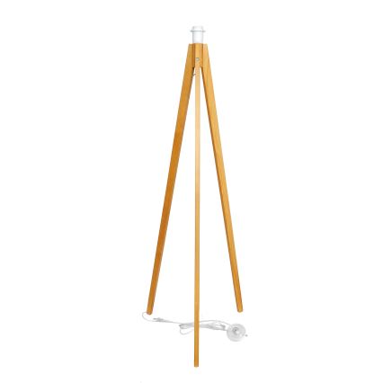 Επιδαπέδια λάμπα HELEN 1xE27/15W/230V κρεμ/χρυσαφί/δρυς