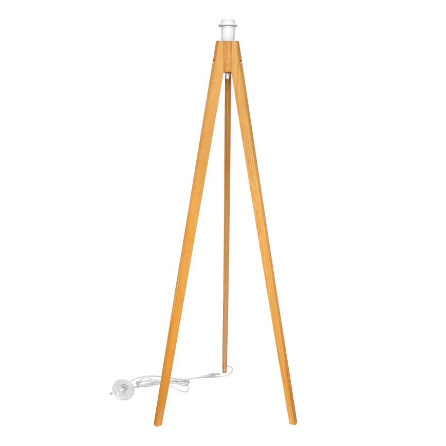 Επιδαπέδια λάμπα HELEN 1xE27/15W/230V κρεμ/χρυσαφί/δρυς