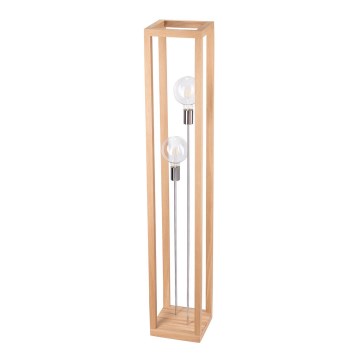 Επιδαπέδια λάμπα KAGO 2xE27/60W/230V ματ δρυς