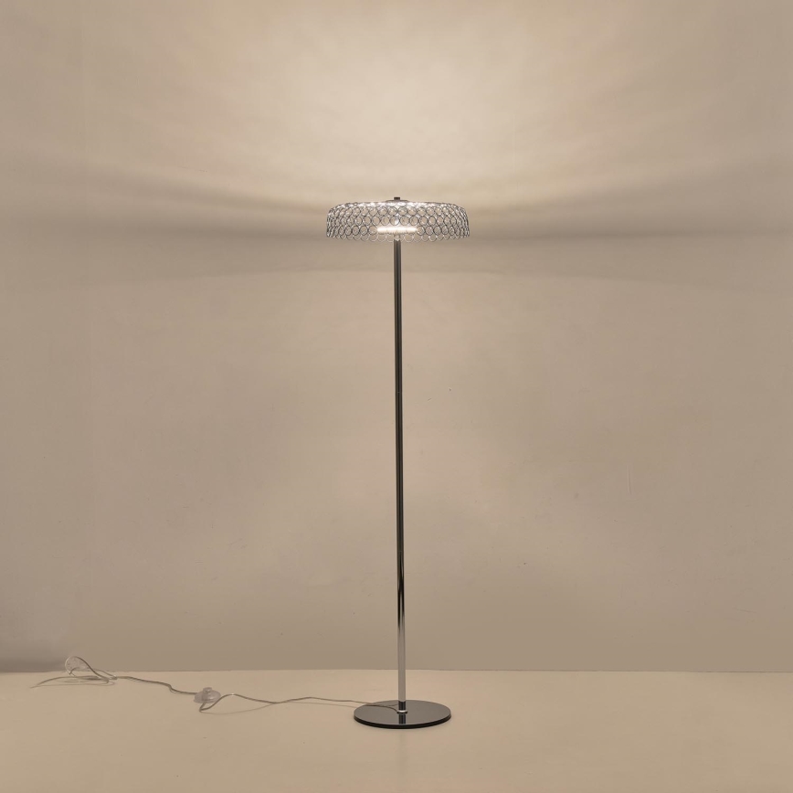 Επιδαπέδια λάμπα LED LED/10W/230V 3000K γυαλιστερό χρώμιο