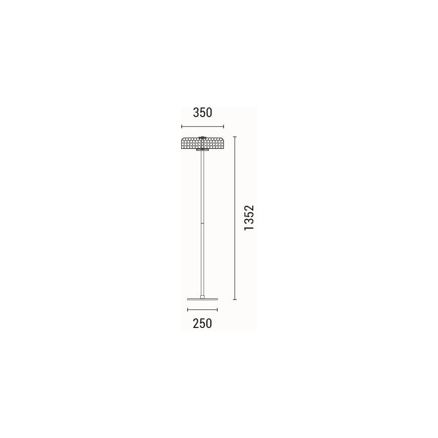 Επιδαπέδια λάμπα LED LED/10W/230V 3000K γυαλιστερό χρώμιο