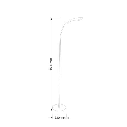 Επιδαπέδια λάμπα LED SWAN LED/6,5W/230V λευκό