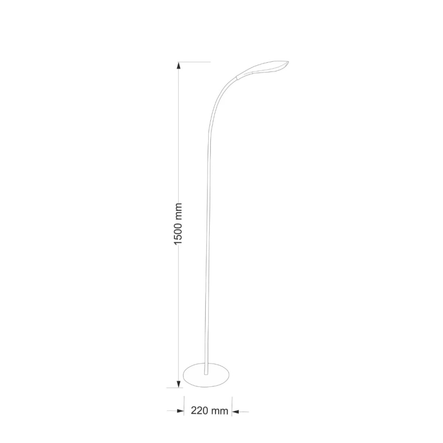 Επιδαπέδια λάμπα LED SWAN LED/6,5W/230V λευκό