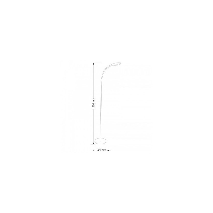 Επιδαπέδια λάμπα LED SWAN LED/6,5W/230V μαύρο