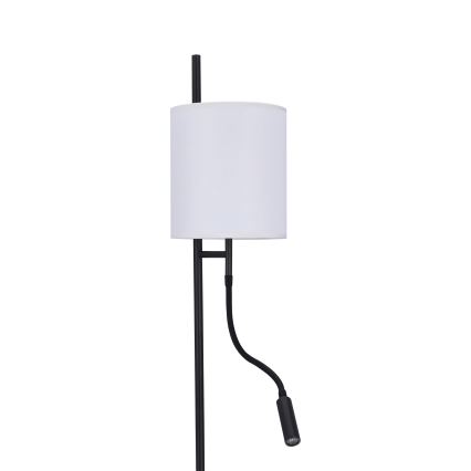 Επιδαπέδια λάμπα LED TOKYO 1xE27/40W/230V + LED/3W μαύρο/λευκό