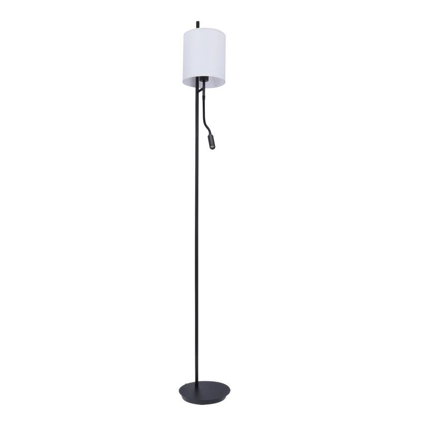 Επιδαπέδια λάμπα LED TOKYO 1xE27/40W/230V + LED/3W μαύρο/λευκό