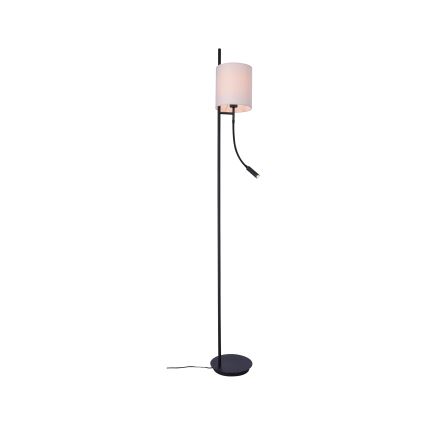 Επιδαπέδια λάμπα LED TOKYO 1xE27/40W/230V + LED/3W μαύρο/λευκό