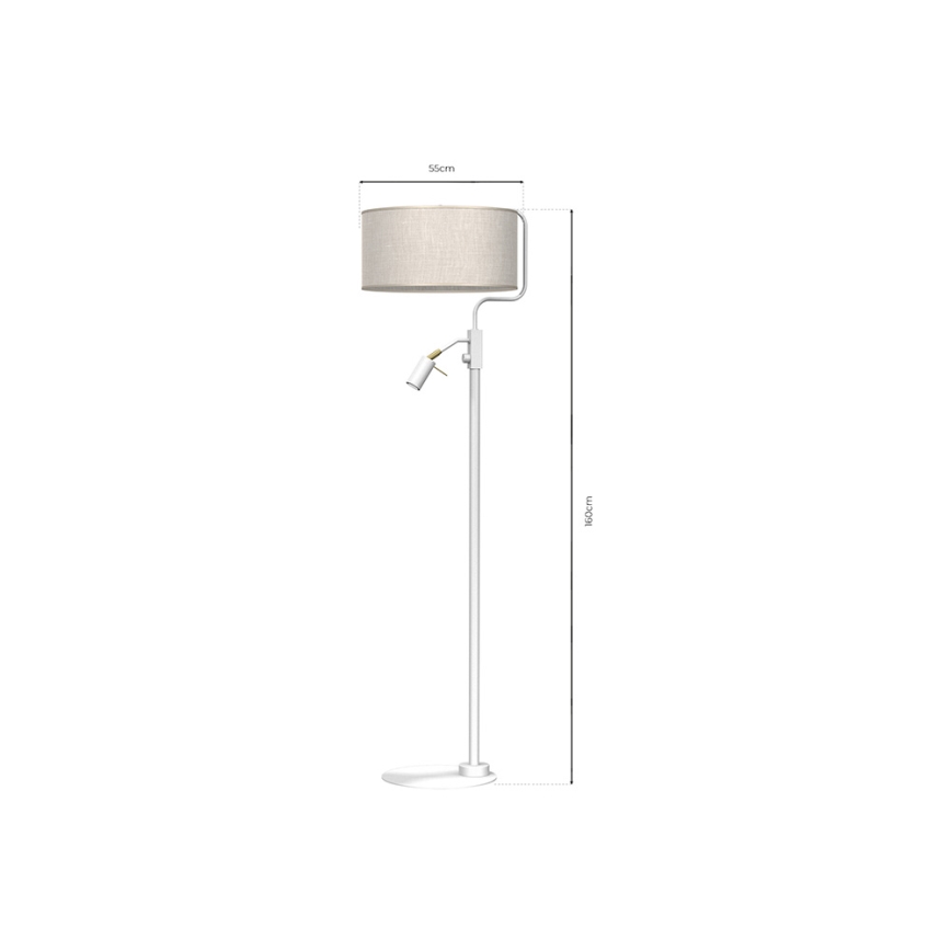 Επιδαπέδια λάμπα LINO 1xE27/40W/230V + 1xGU10-MR11/7W