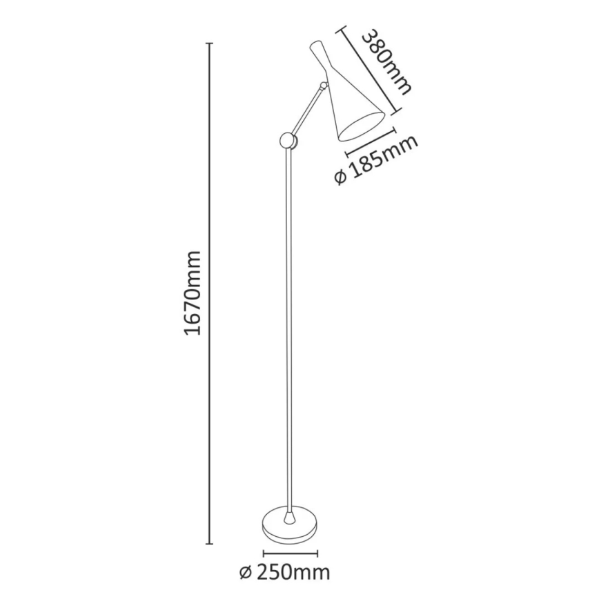 Επιδαπέδια λάμπα MODERN 1xE27/20W/230V λευκό