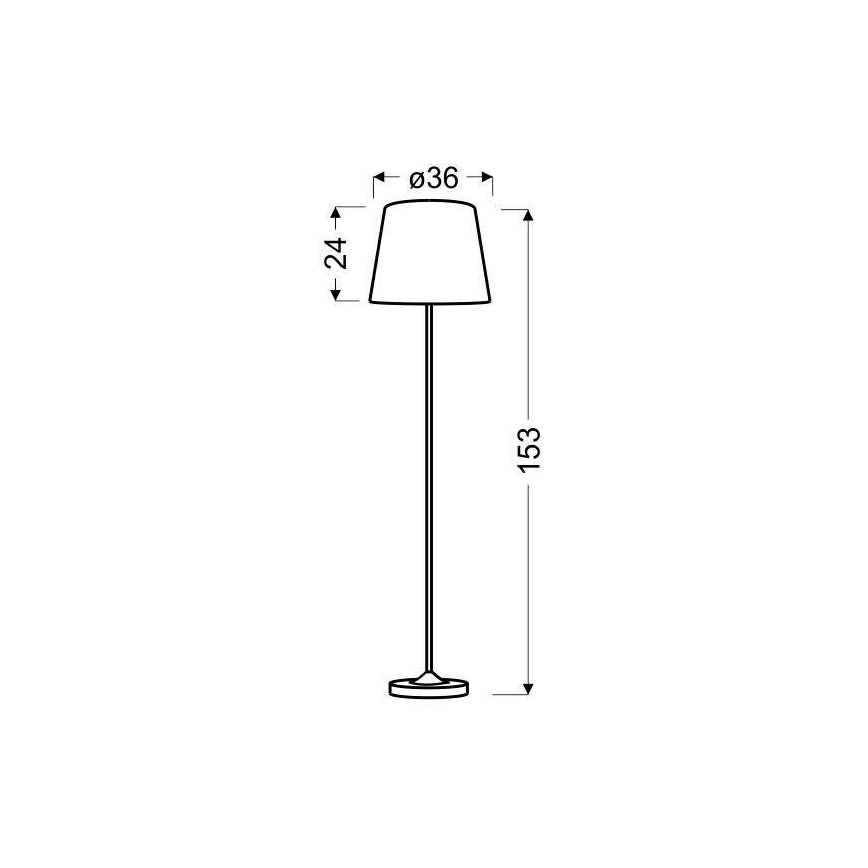 Επιδαπέδια λάμπα SEGIN 1xE27/60W/230V γκρι/γυαλιστερό χρώμιο