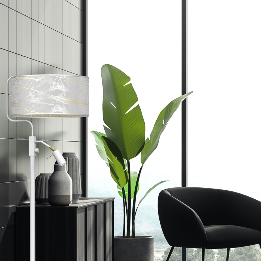 Επιδαπέδια λάμπα SENSO 1xE27/40W/230V + 1xGU10/7W λευκό