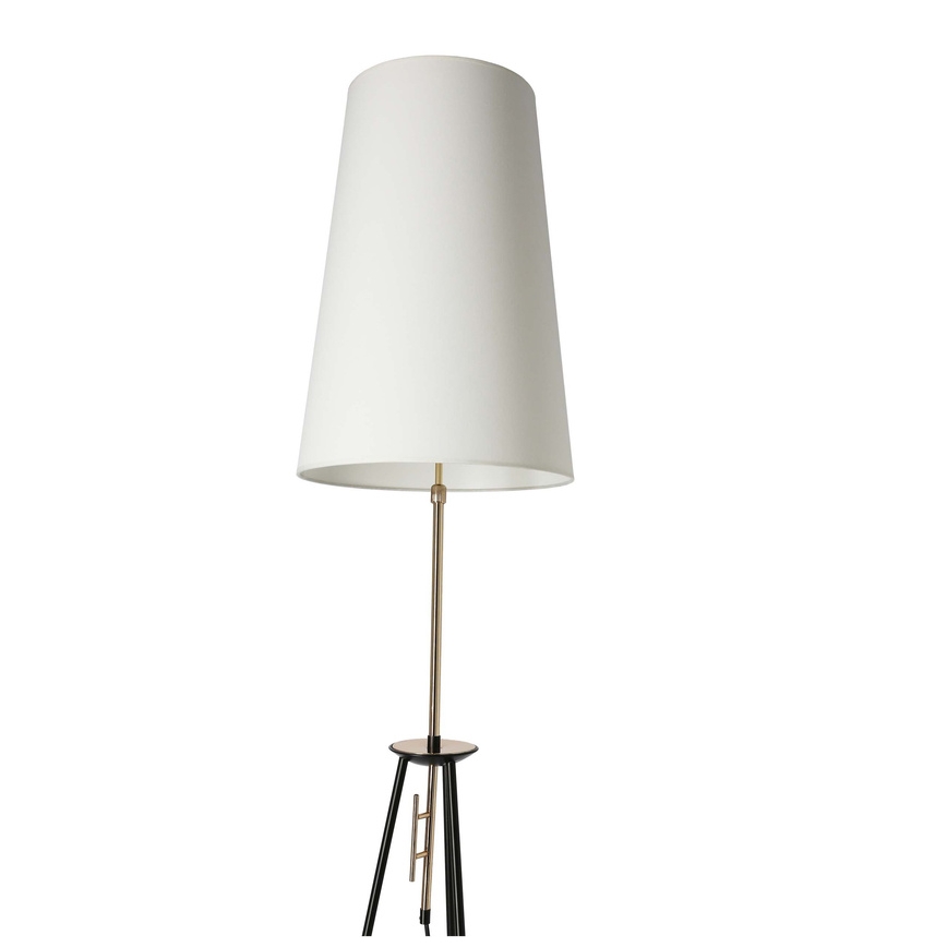 Επιδαπέδια λάμπα TAFLO 1xE27/60W/230V λευκό/μαύρο/χρυσαφί