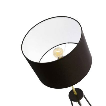 Επιδαπέδια λάμπα TEGOLA 1xE27/60W/230V μαύρο/χρυσαφί